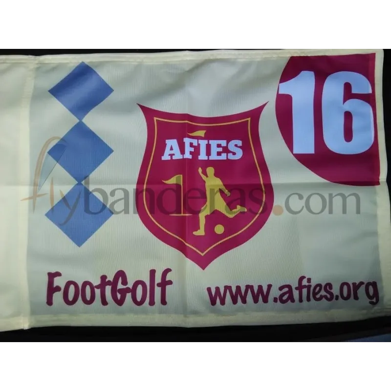 Bandera personalizada. Trabajo real de Flybanderas