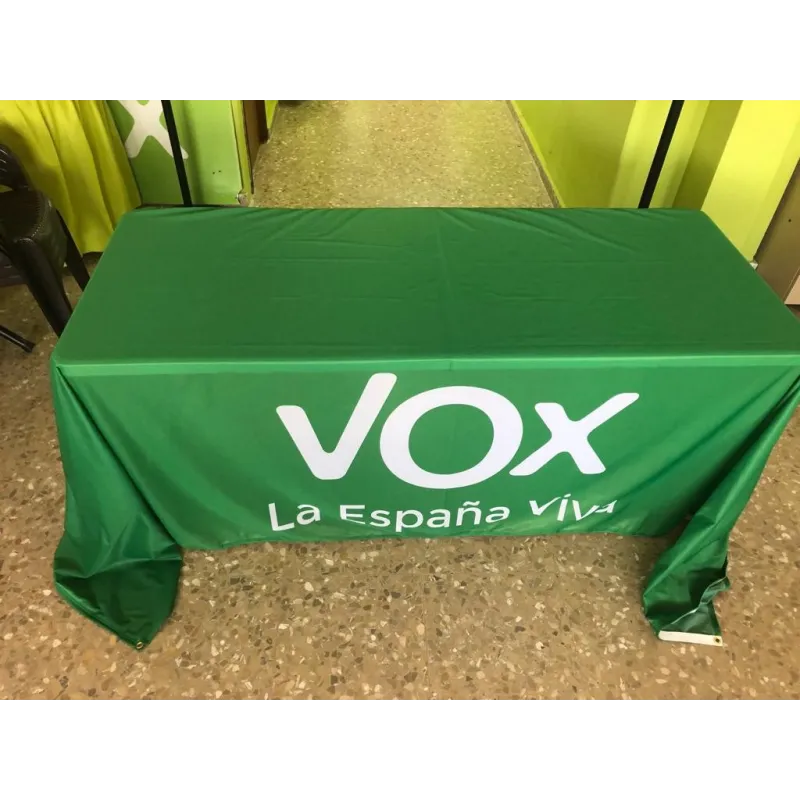 Pancarta textil con ollao cada 50cm