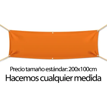 Pancarta con ollao cada 100cm