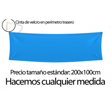 Pancarta con velcro perimetral