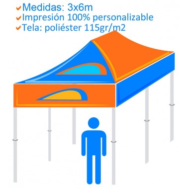 Comprar Carpas publicitarias 6x3