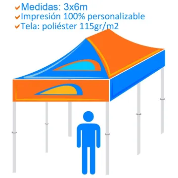 Comprar Carpas publicitarias 6x3