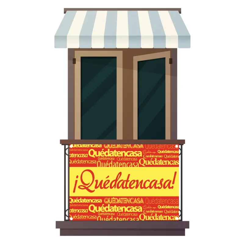 Banderas Quédate en Casa España