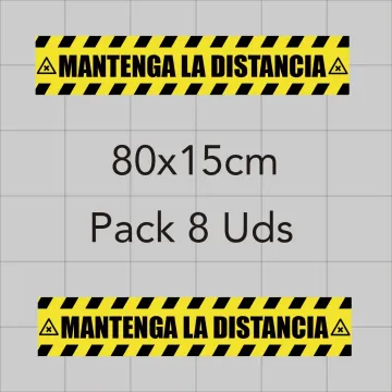 Vinilo adhesivo 80x15cm - Distancia de seguridad