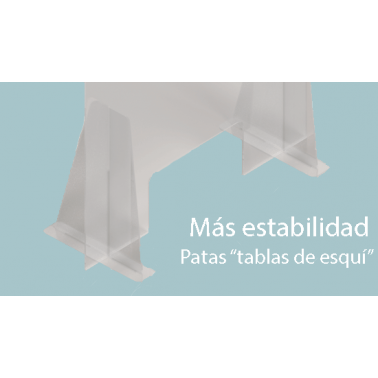 Mampara 66x75cm protección mostradores