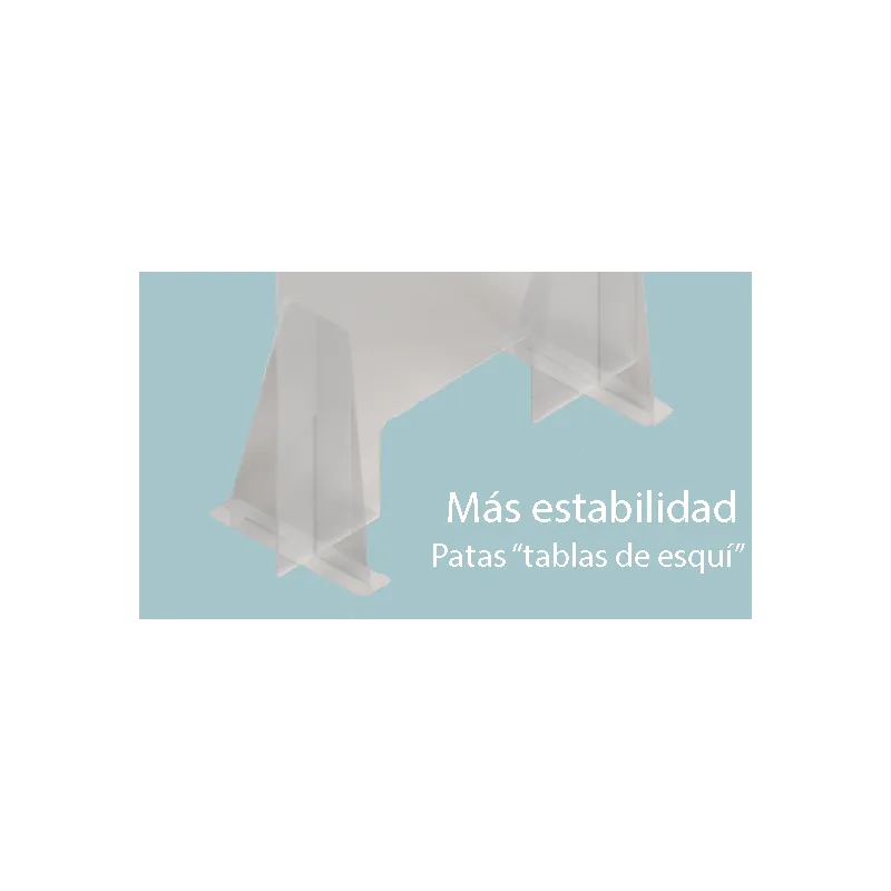 Mampara 100x70cm protección mostradores COVID