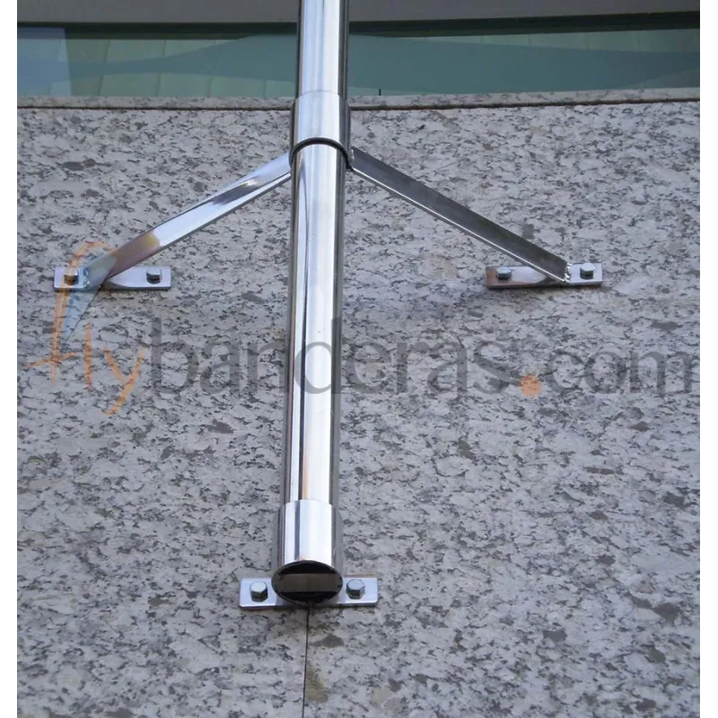 Mástil de pared aluminio o acero 3 metros