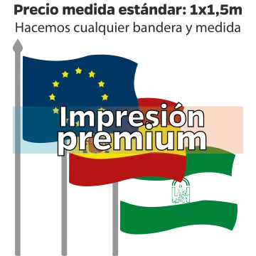 Banderas institucionales impresión PREMIUM