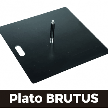 Plato metálico XXL para flybanner gota, vela, rectangular