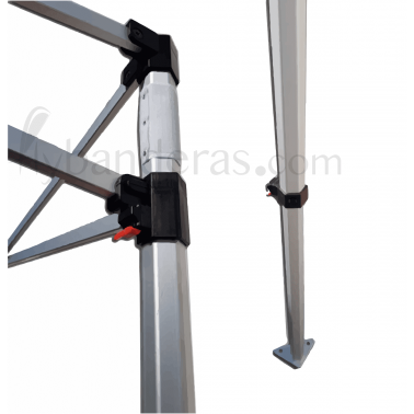 Estructura aluminio resistente carpa 3x4,5m