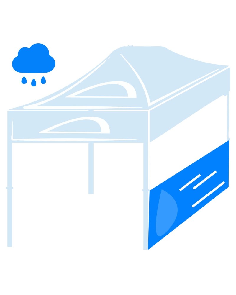 Mostrador adicional para carpa 3x4,5m