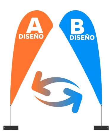 Banderas gota doble cara