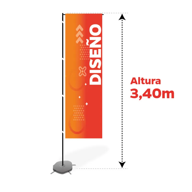 Pack Bandera rectangular